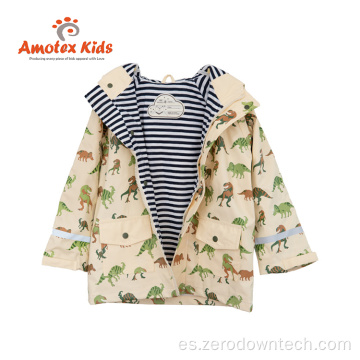 Amotex Fashion Kid 100% impermeable con estampado personalizado Capa de lluvia para niños para niño y niña